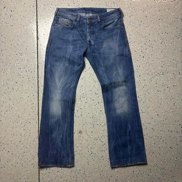 Diesel Jeans Diesel Jeans Men 32x32 Blue Zatiny Bootcut Denim